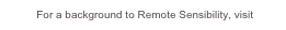 For a background to Remote Sensibility, visit here